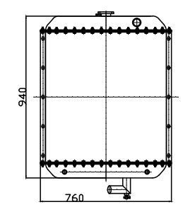 Radiateur d'excavatrice Komatsu PC270-7 | Qualité commerciale de remplacement d’assemblage complet