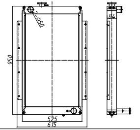 Excavatrice Radiator de PC200-2 PC200LC-2 205-03-00014 205-03-62412