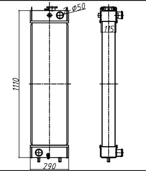 Excavatrice Radiator LQ05P00041S010 LQ05P00032F1 de SK250-8 SK260-8 SK260LC-8 Kobelco