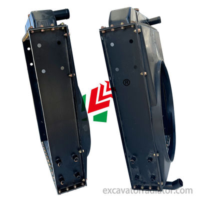 Radiateur de machines d'ingénierie pour Weichai K4105 courbure droite gauche élevée DF38