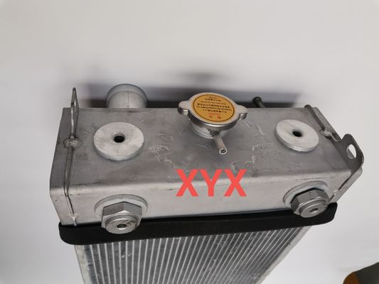 Radiateur d'excavatrice Komatsu PC200-8 | Assemblage du système de refroidissement à noyau en aluminium | Radiateur tubulaire à 4 rangées
