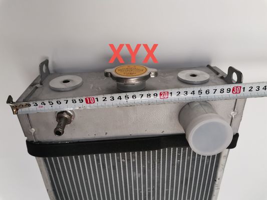 Radiateur d'excavatrice Komatsu PC200-8 | Assemblage du système de refroidissement à noyau en aluminium | Radiateur tubulaire à 4 rangées
