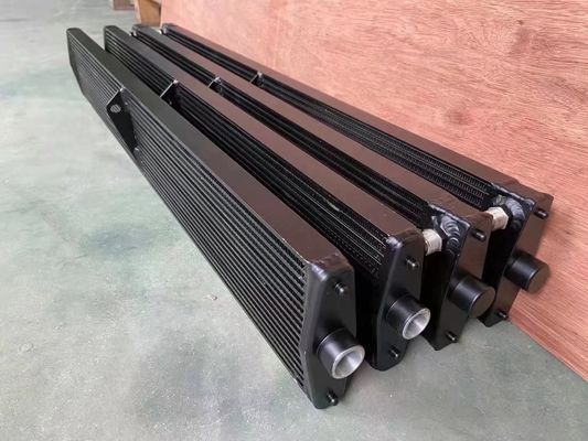 Type en aluminium d'aileron de plat d'Assemblée de radiateur de bouteur de Carter D6H
